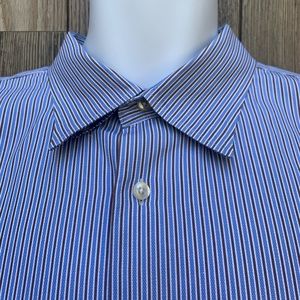 SOLD Peter Millar Striped Long Sleeve Button Down